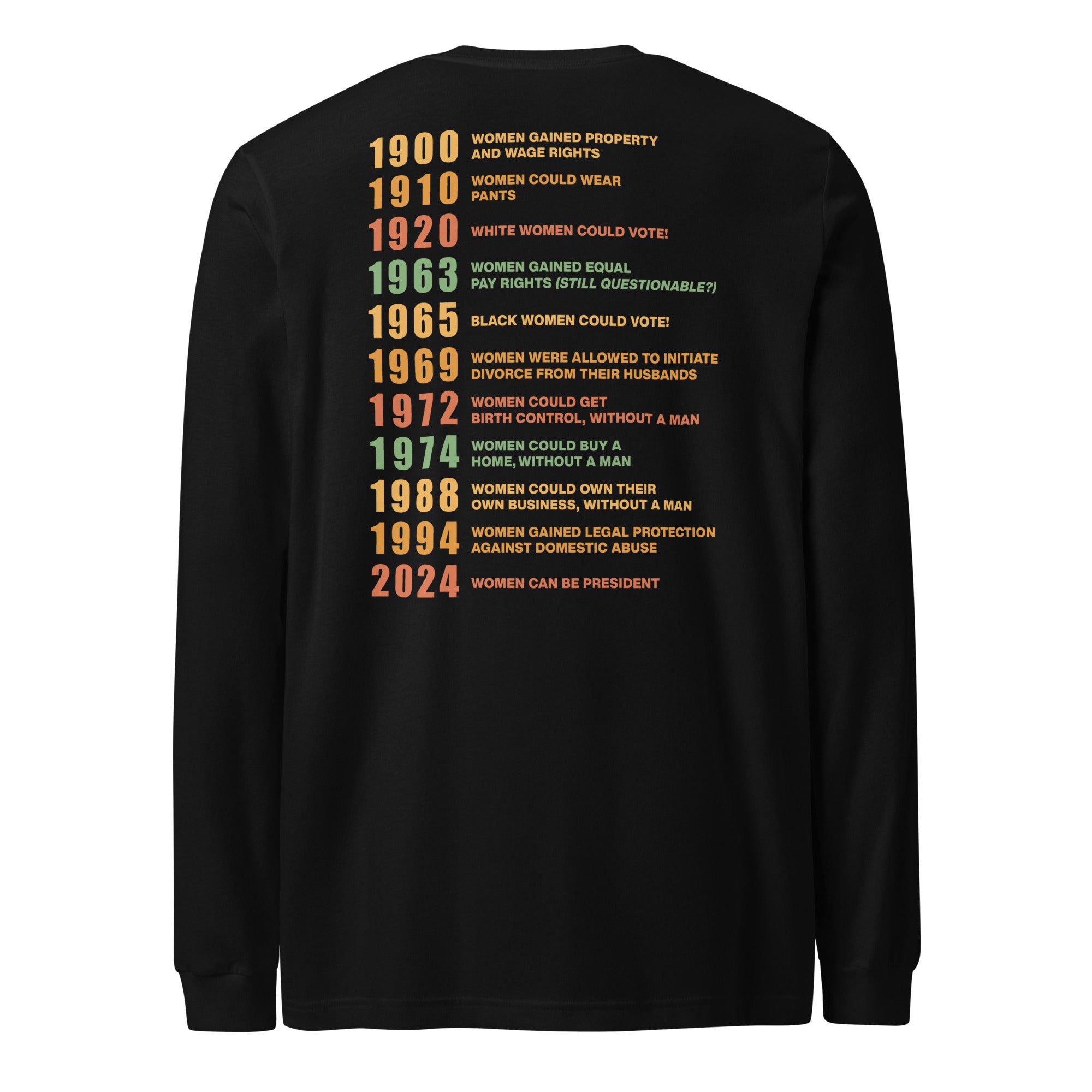 Women's Rights - Long Sleeve (Front & Back Design Included)