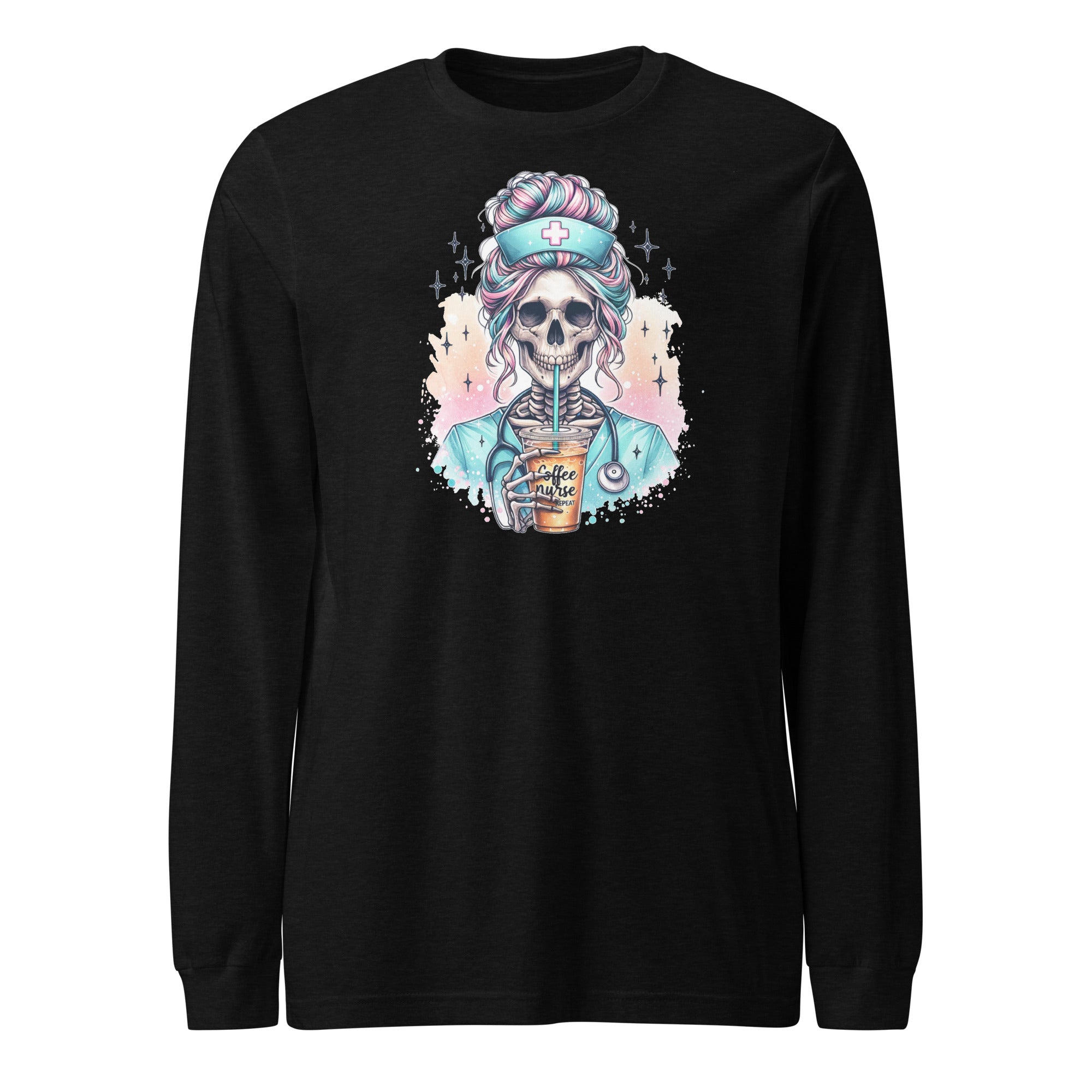 Nurse Halloween Skeleton - Long Sleeve