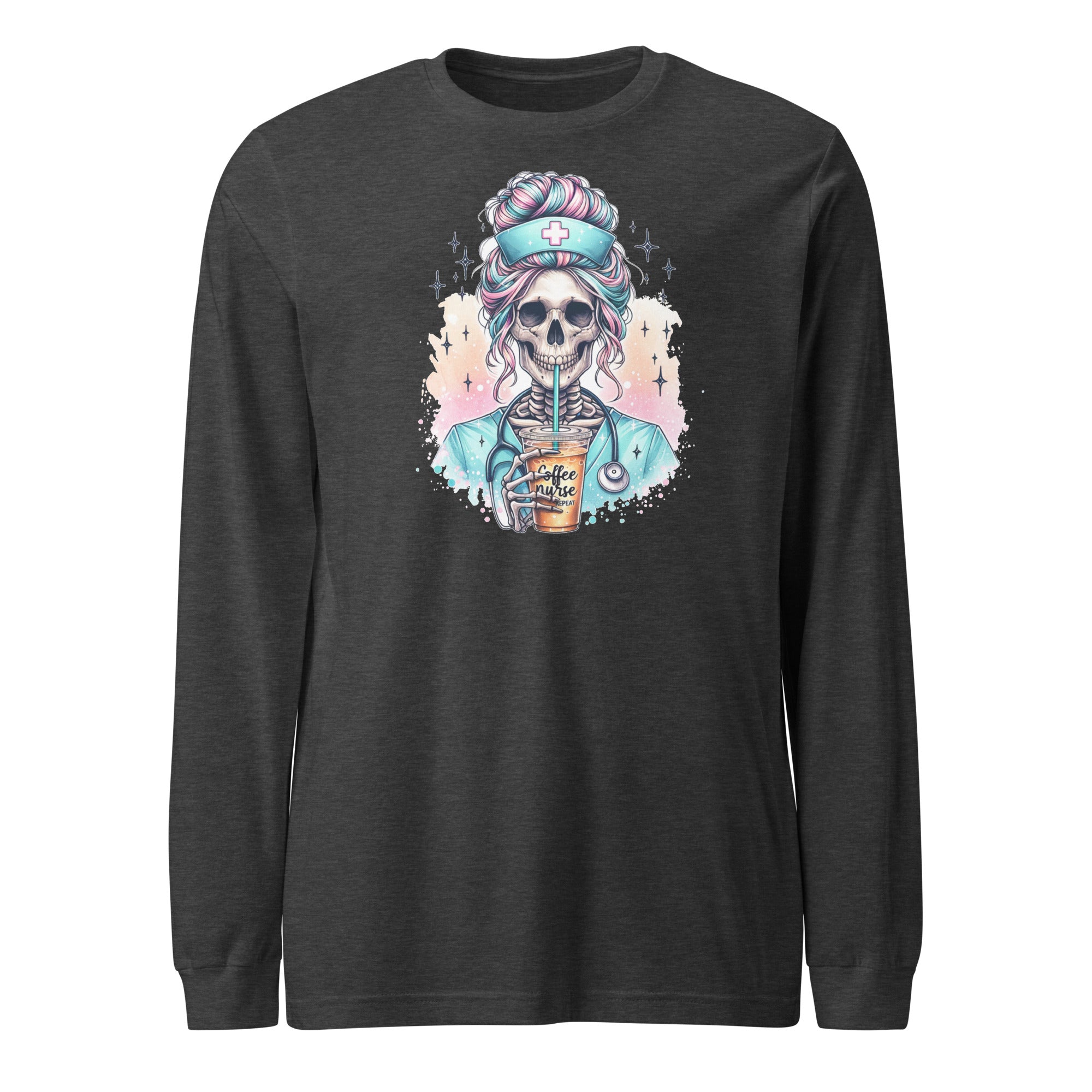 Nurse Halloween Skeleton - Long Sleeve
