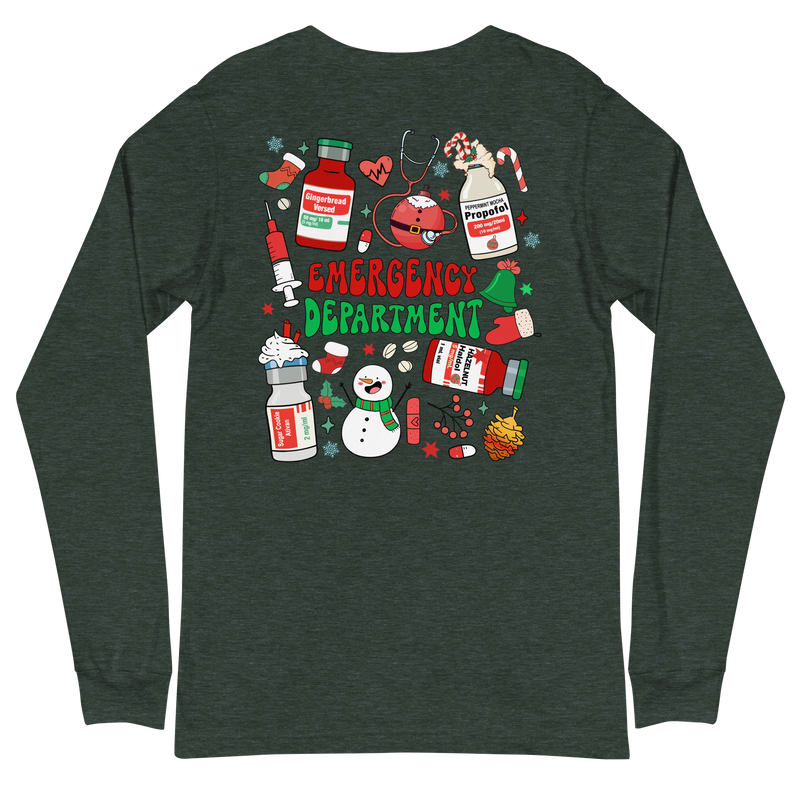 ER Christmas Crew - Long Sleeve - Front & Back Design!