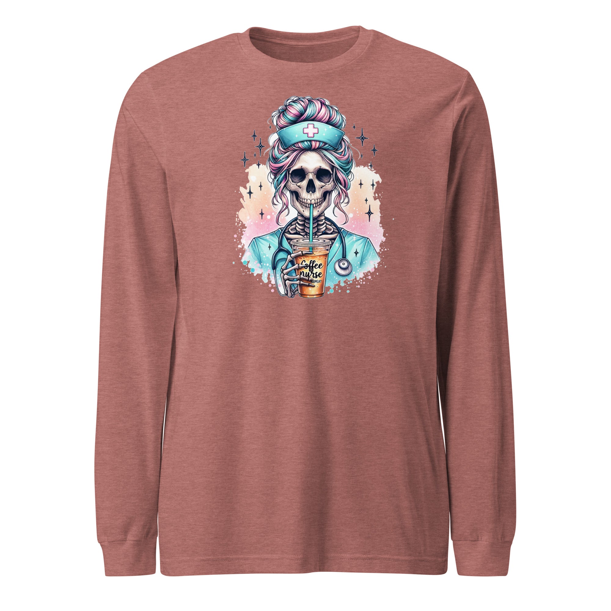 Nurse Halloween Skeleton - Long Sleeve