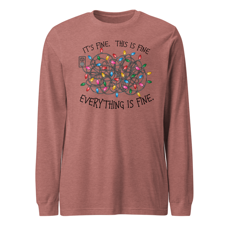 It's Fine Christmas Light Bundle - Long Sleeve