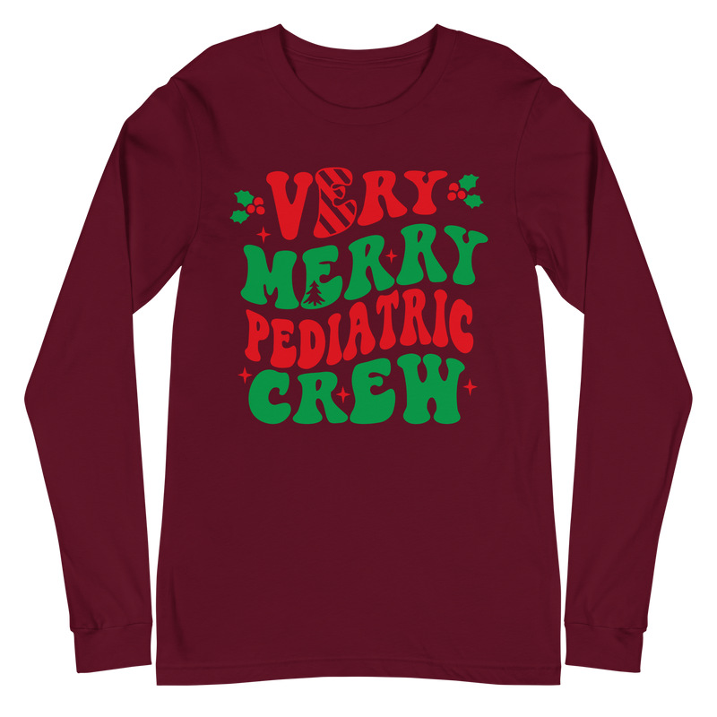 Very Merry Pediatric Crew - Long Sleeve