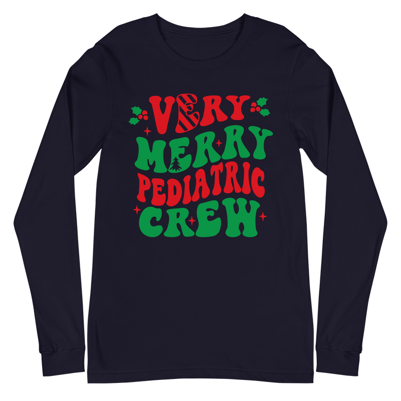 Very Merry Pediatric Crew - Long Sleeve