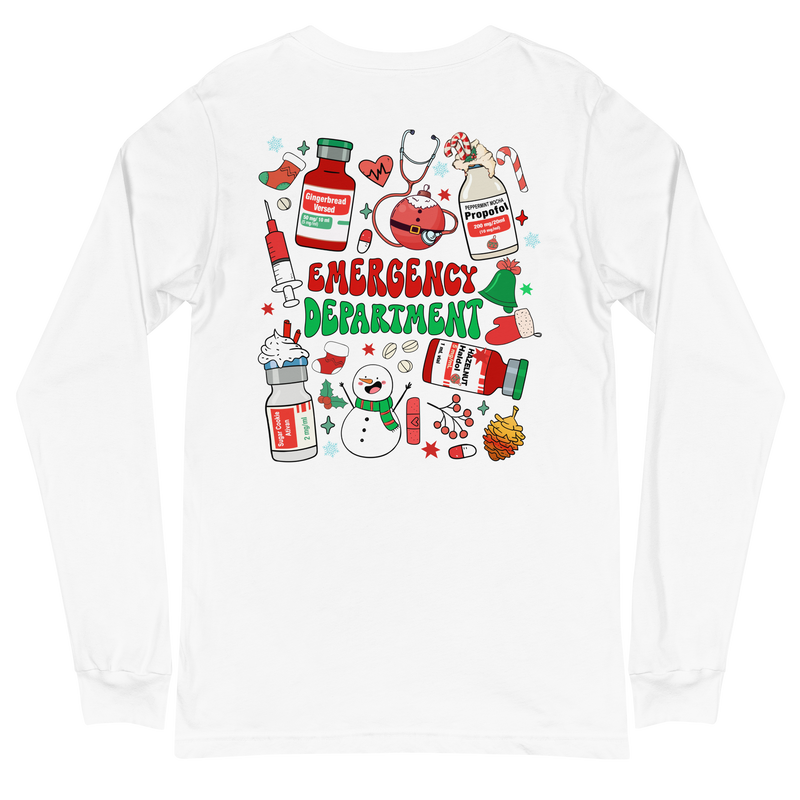 ER Christmas Crew - Long Sleeve - Front & Back Design!