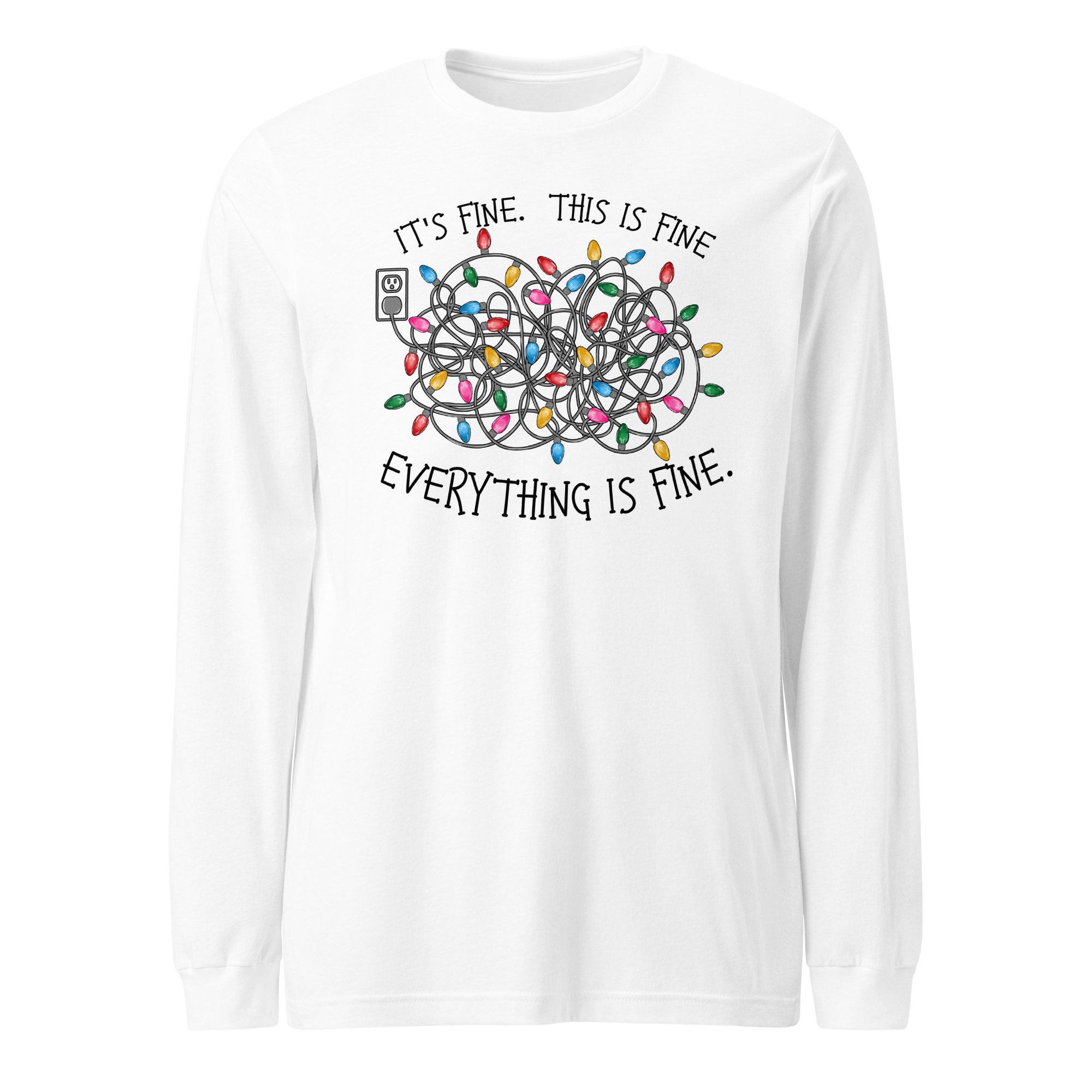 It's Fine Christmas Light Bundle - Long Sleeve