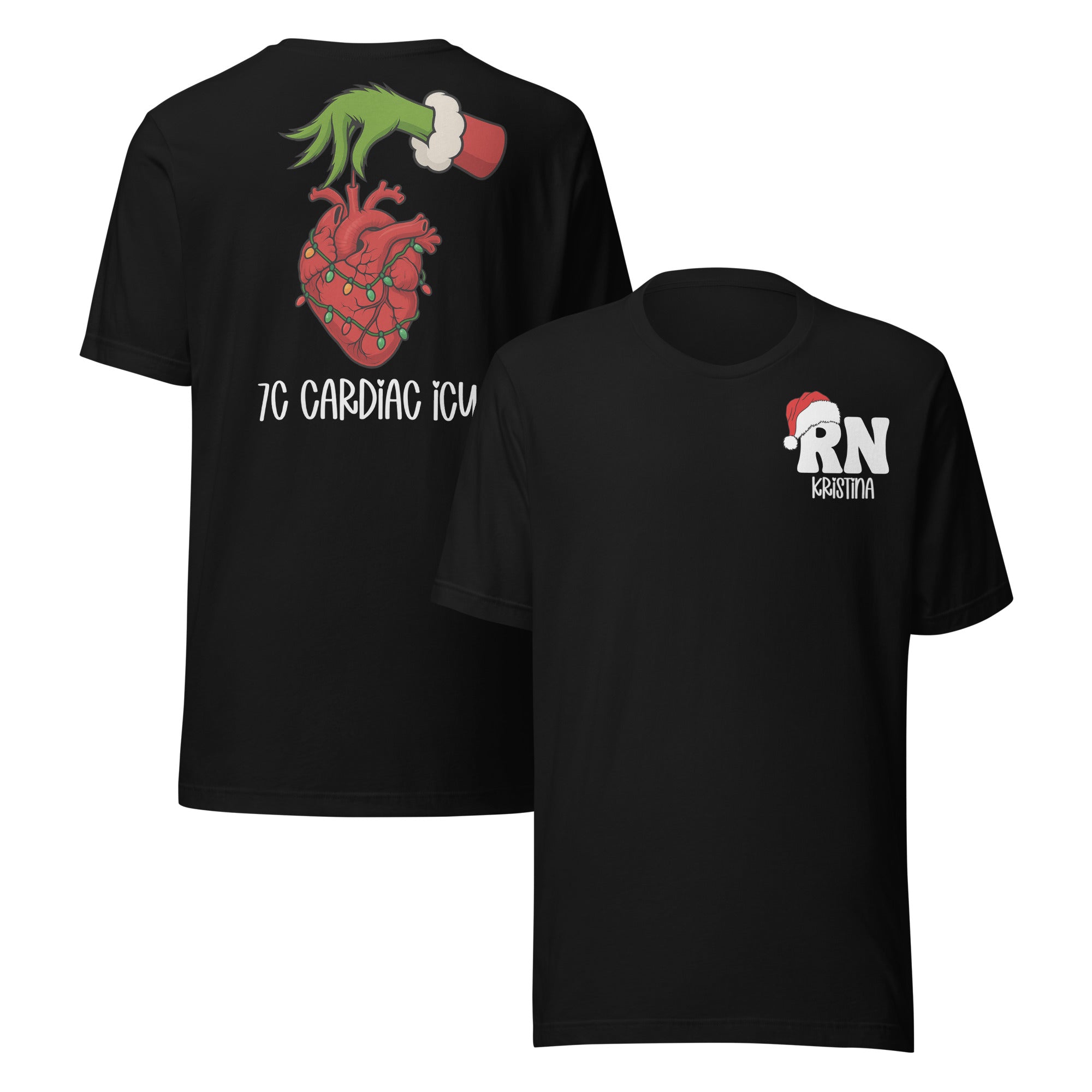 Cardiac Grinch Custom Unit Nurse Shirts