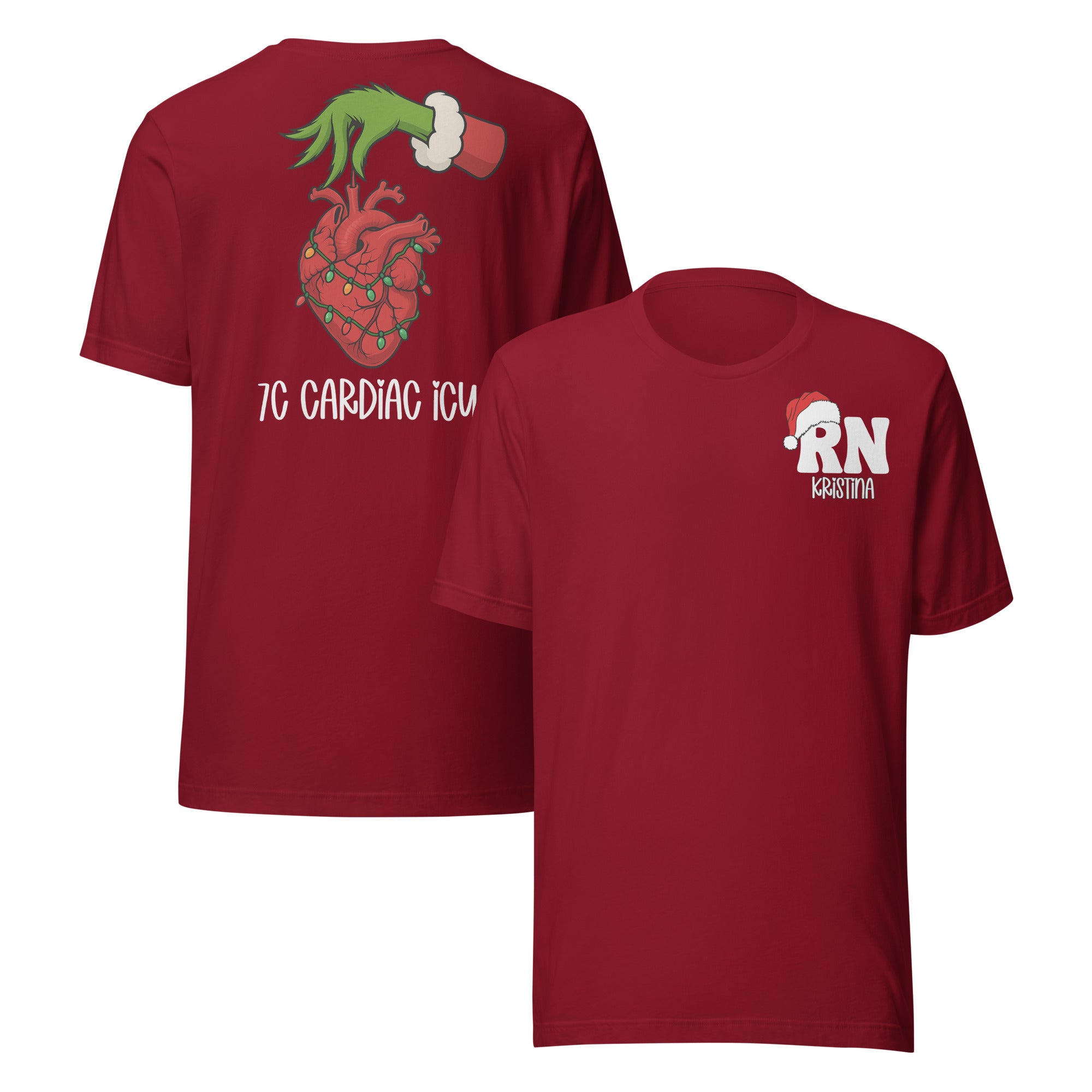Cardiac Grinch Custom Unit Nurse Shirts