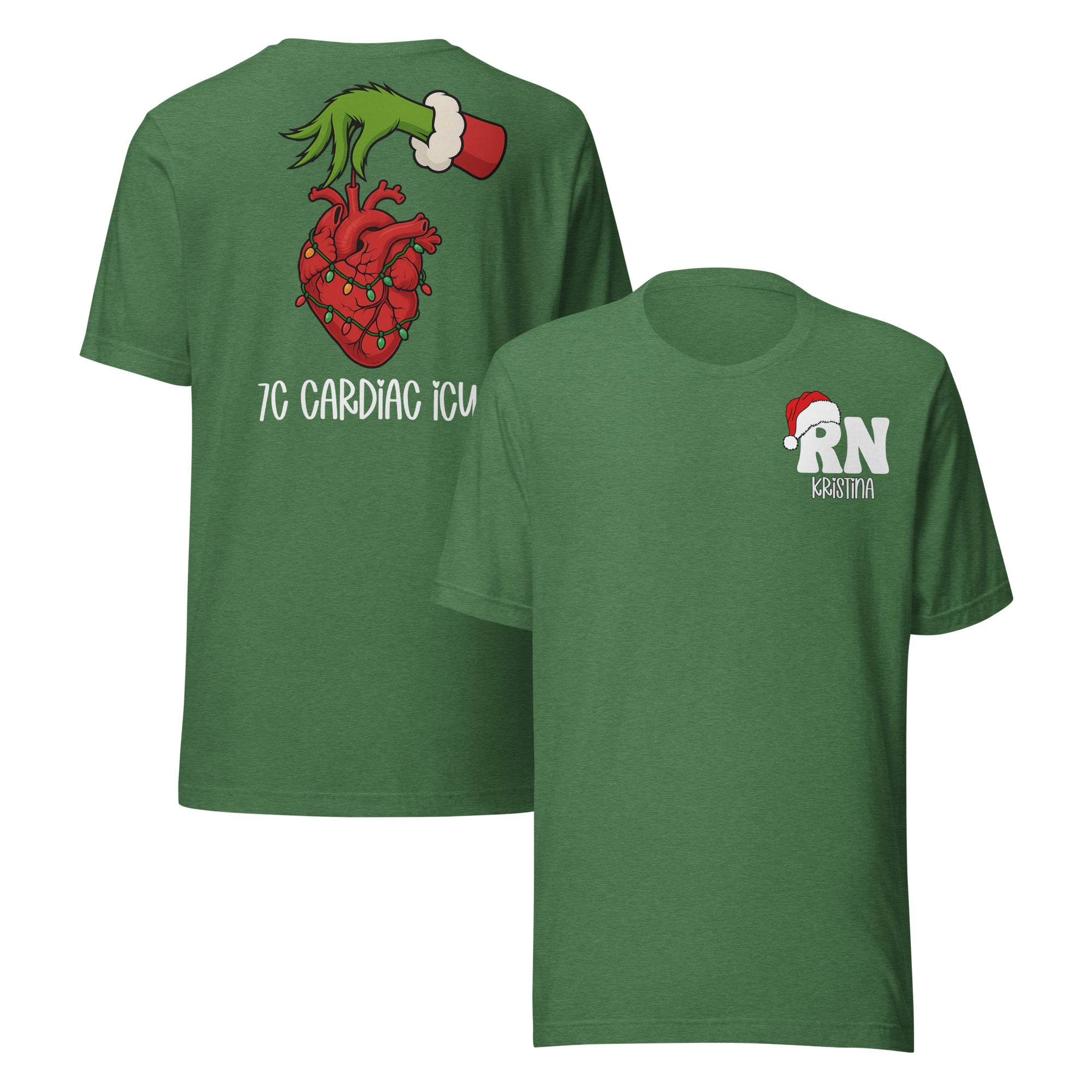 Cardiac Grinch Custom Unit Nurse Shirts