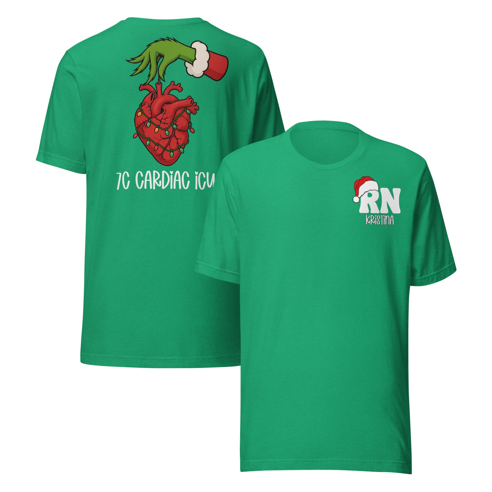 Cardiac Grinch Custom Unit Nurse Shirts