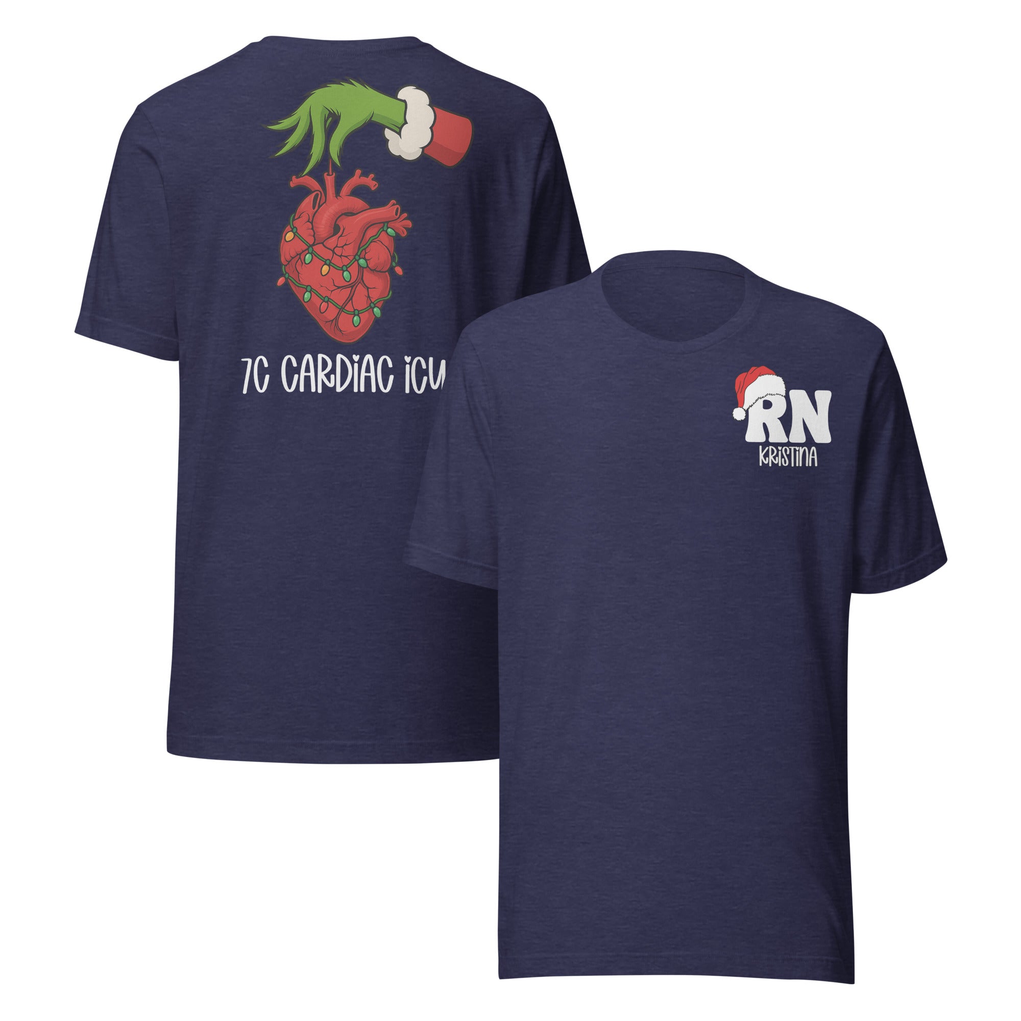 Cardiac Grinch Custom Unit Nurse Shirts