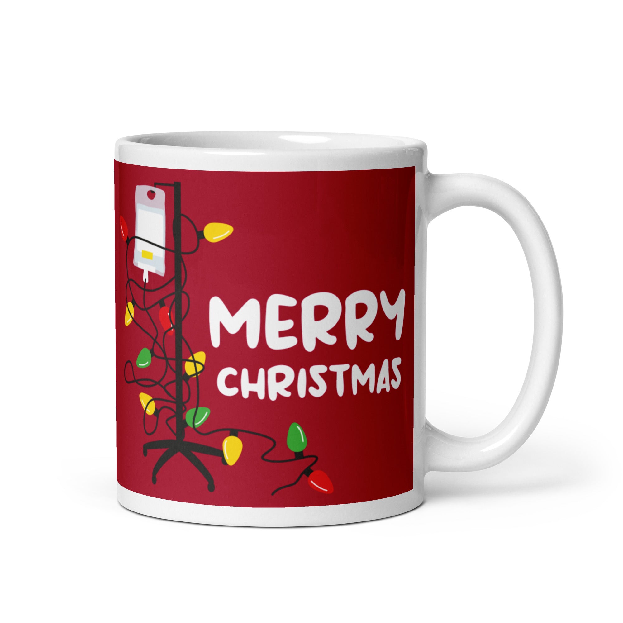 Mug: Merry Christmas Tangled Lines