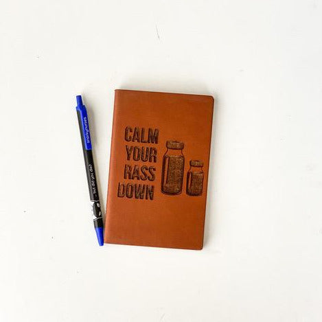 Leather Notebook: Calm Your RASS Down