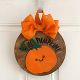 Door Hanger Sign: Hi Pumpkin