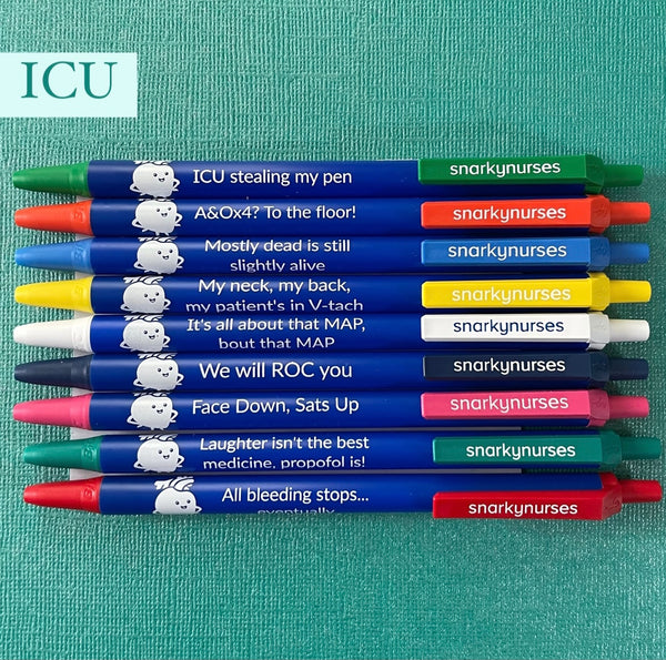 Snarky Pens: ICU (Set of 9 Pens)