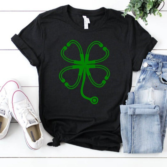 Stethoscope Four Leaf Clover - St. Patrick's Day