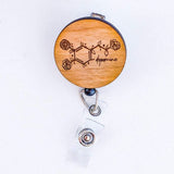 Wooden Badge Reel: Dopamine