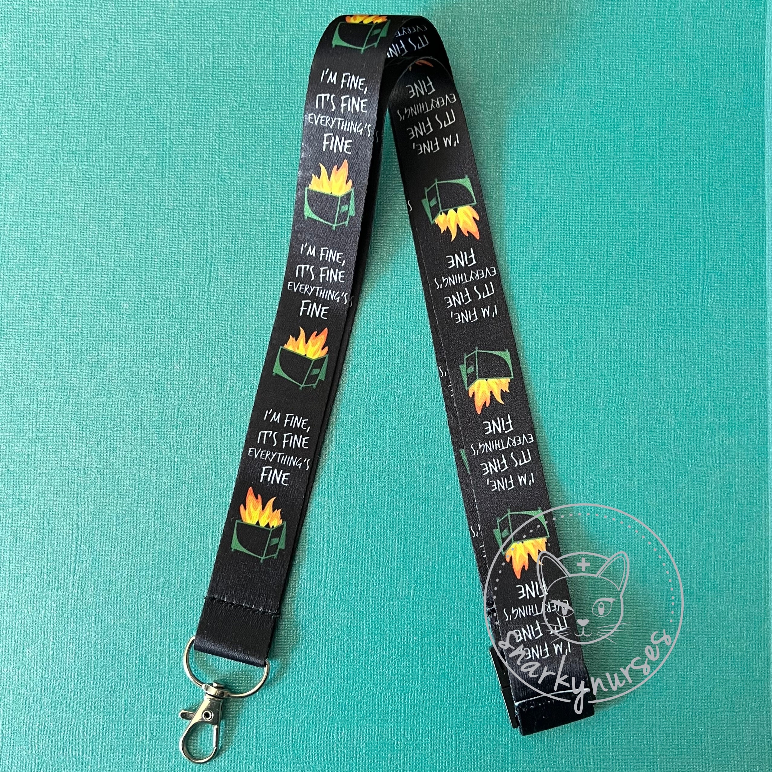 Lanyard: Dumpster Fire