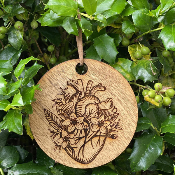 Ornament: Floral Heart