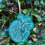 Ornament: Anatomical Organs - Glitter Acrylic Engraved