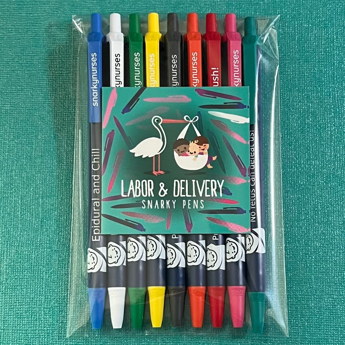 Snarky Pens: Labor & Delivery - Set of 9 Pens