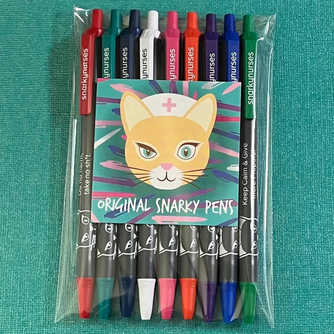 Snarky Pens: Original, One of Each (Set of 9 Pens)