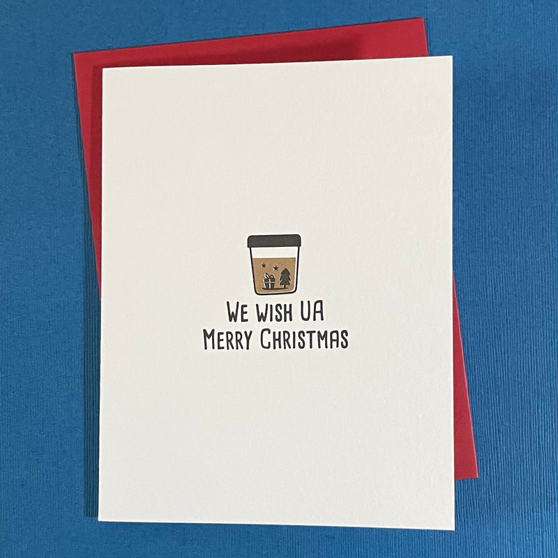 Greeting Card: We wish UA Merry Christmas
