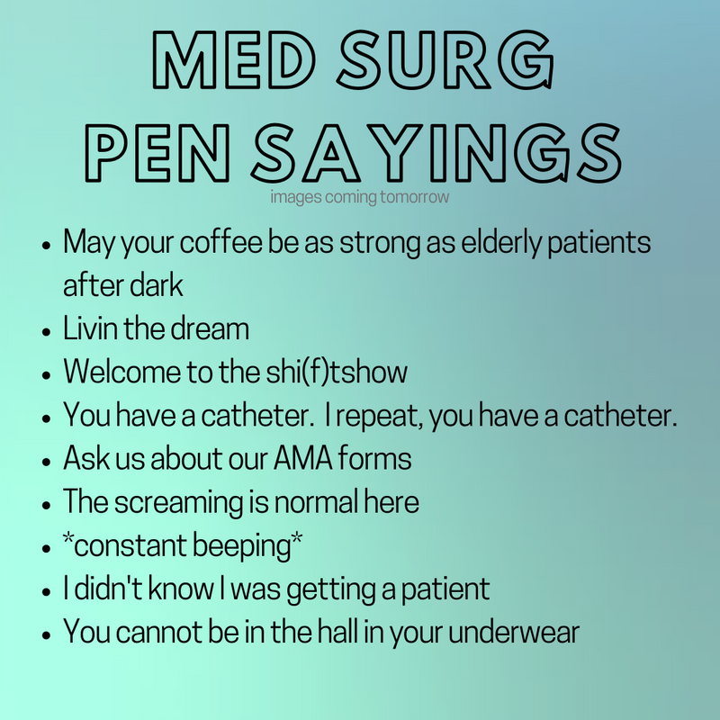 Snarky Pens: Pediatrics (Set of 9 Pens) – snarkynurses