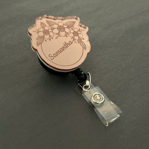 Mirrored Badge Reel: Circle - Personalize! – snarkynurses