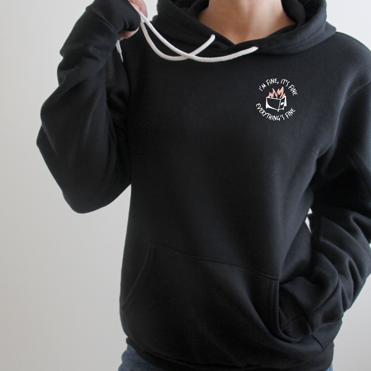 Hoodie: Dumpster Fire - Left Chest