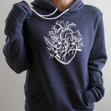 Hoodie: Floral Heart