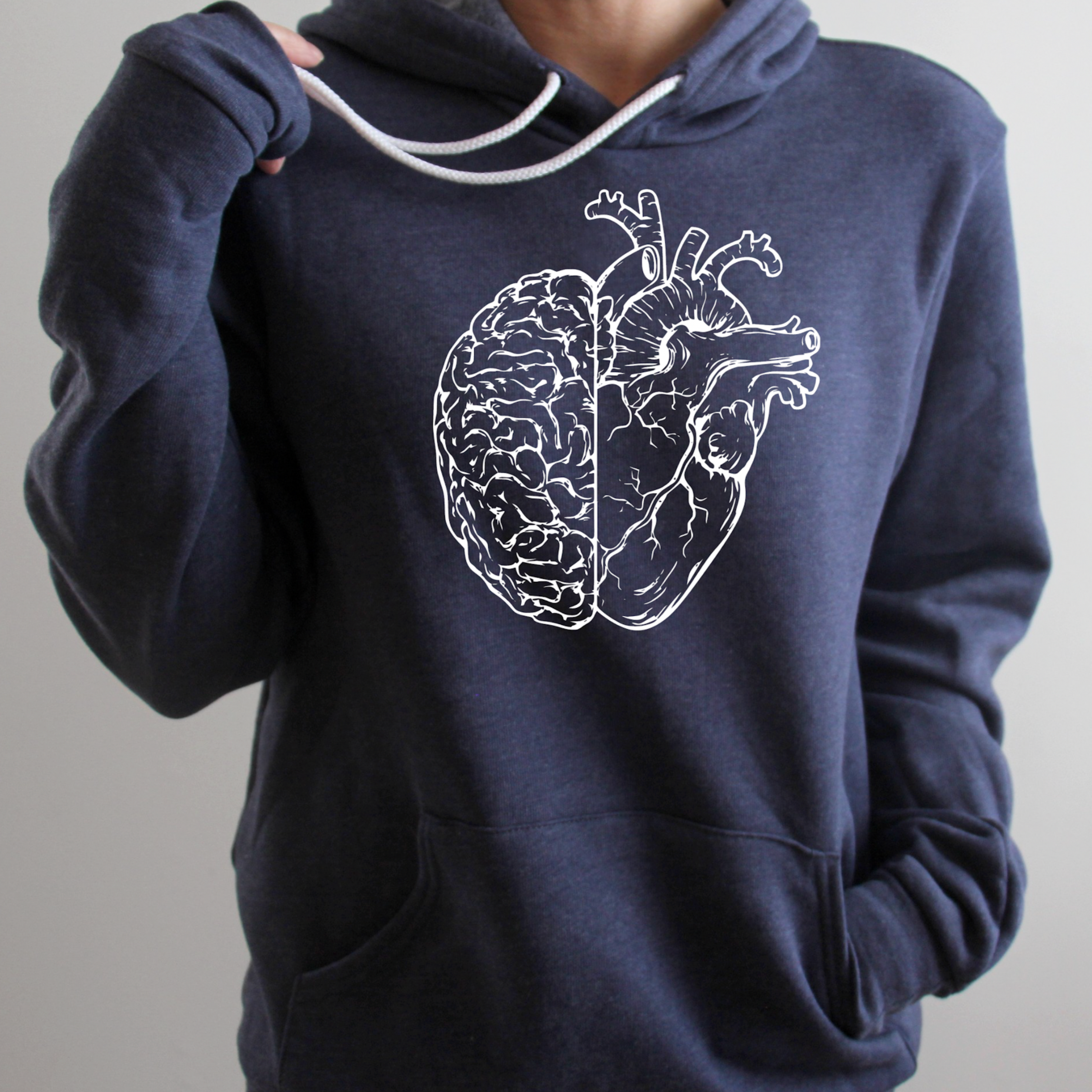 Hoodie: Heart & Brain