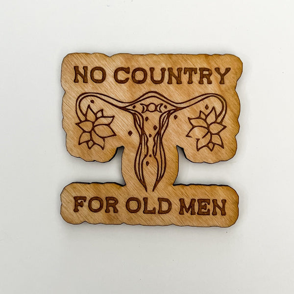 Wooden Magnet: No Country for Old Men