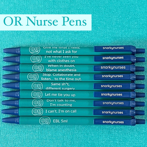  Sarcastic Nurse Pens - Set of 5 Funny Pens for Nurses, Sarcastic  Pens for Coworkers, RN Nurse Week Gift - Demotivational Pens with Witty  Sayings : Office Products