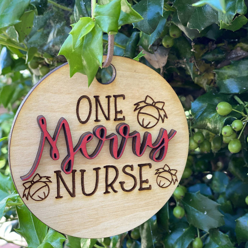 Ornament: One Merry Nurse