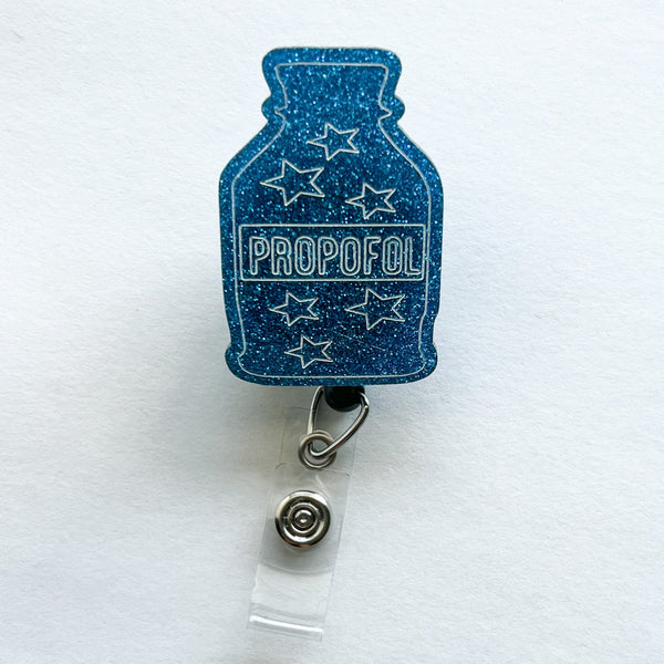 Glitter Badge Reel: Propofol