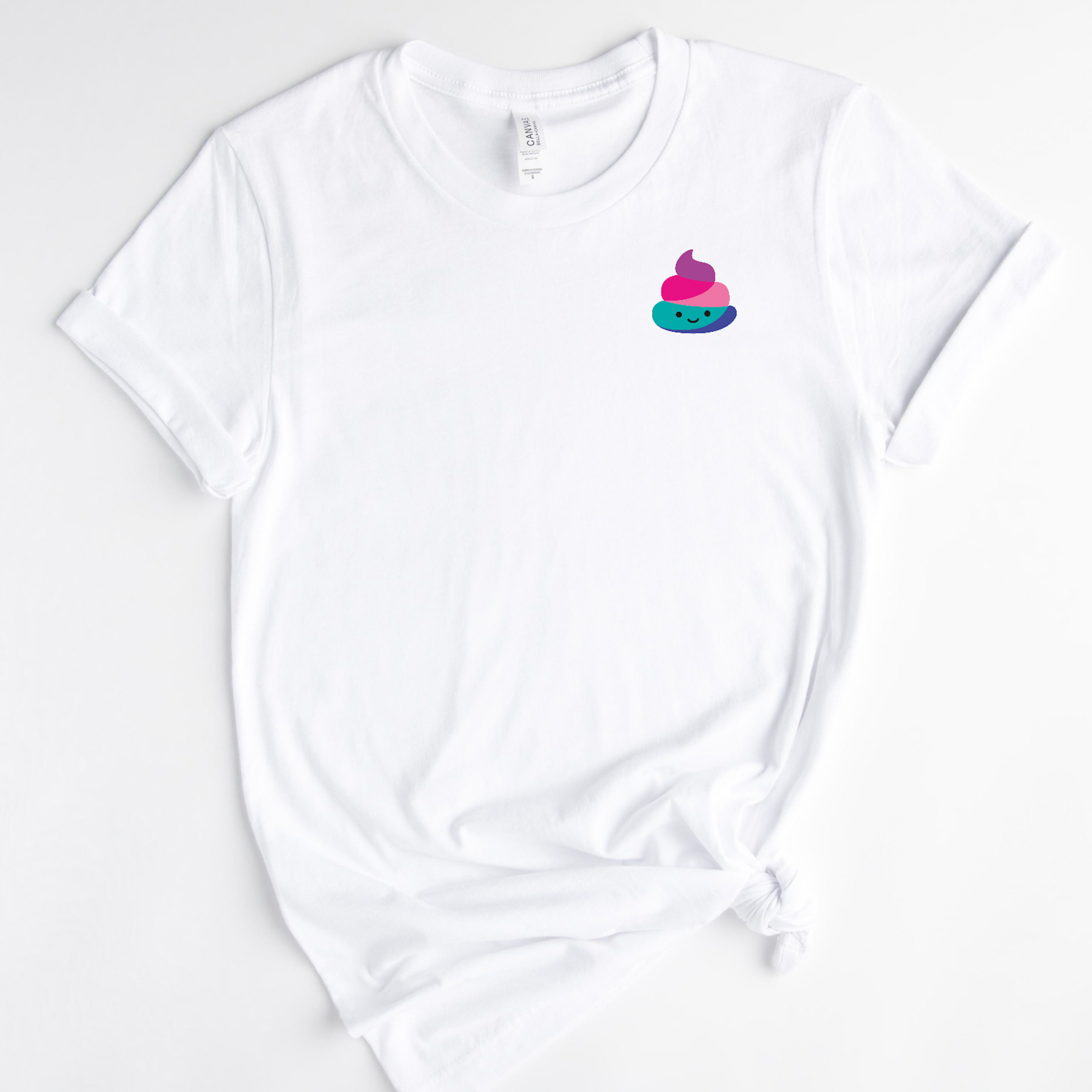 Rainbow Poo - Left Chest