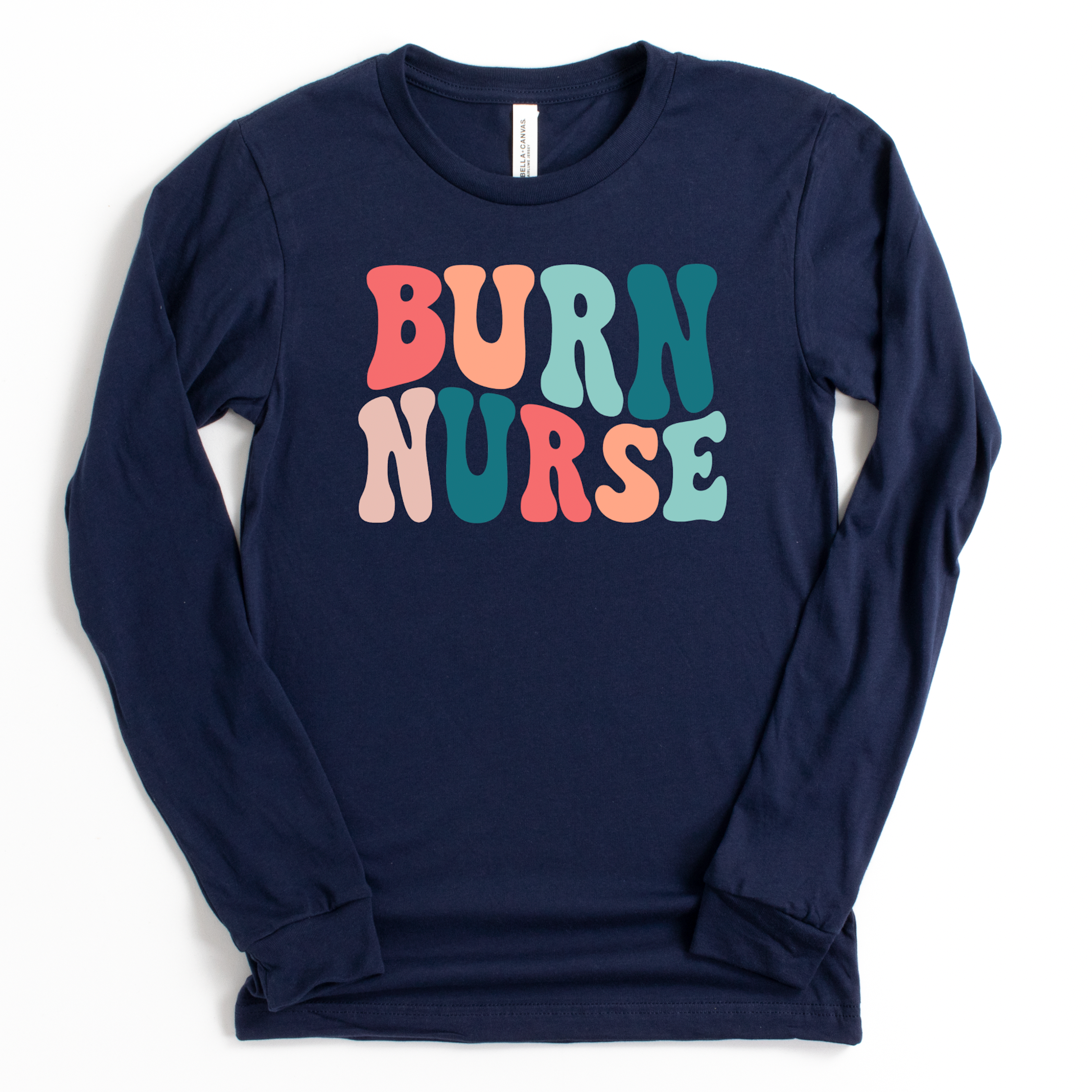 Retro Burn Nurse - Long Sleeve