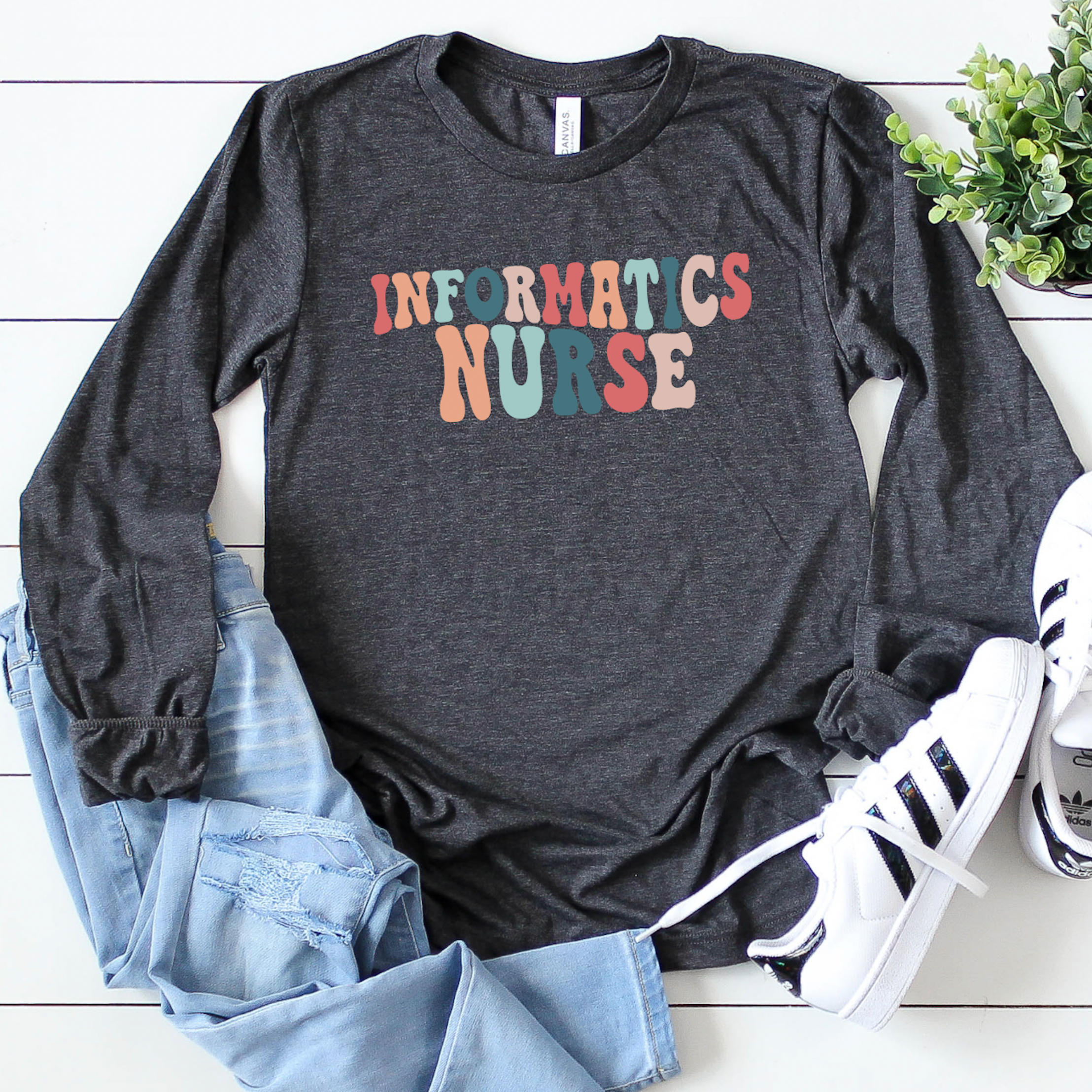 Retro Informatics Nurse - Long Sleeve