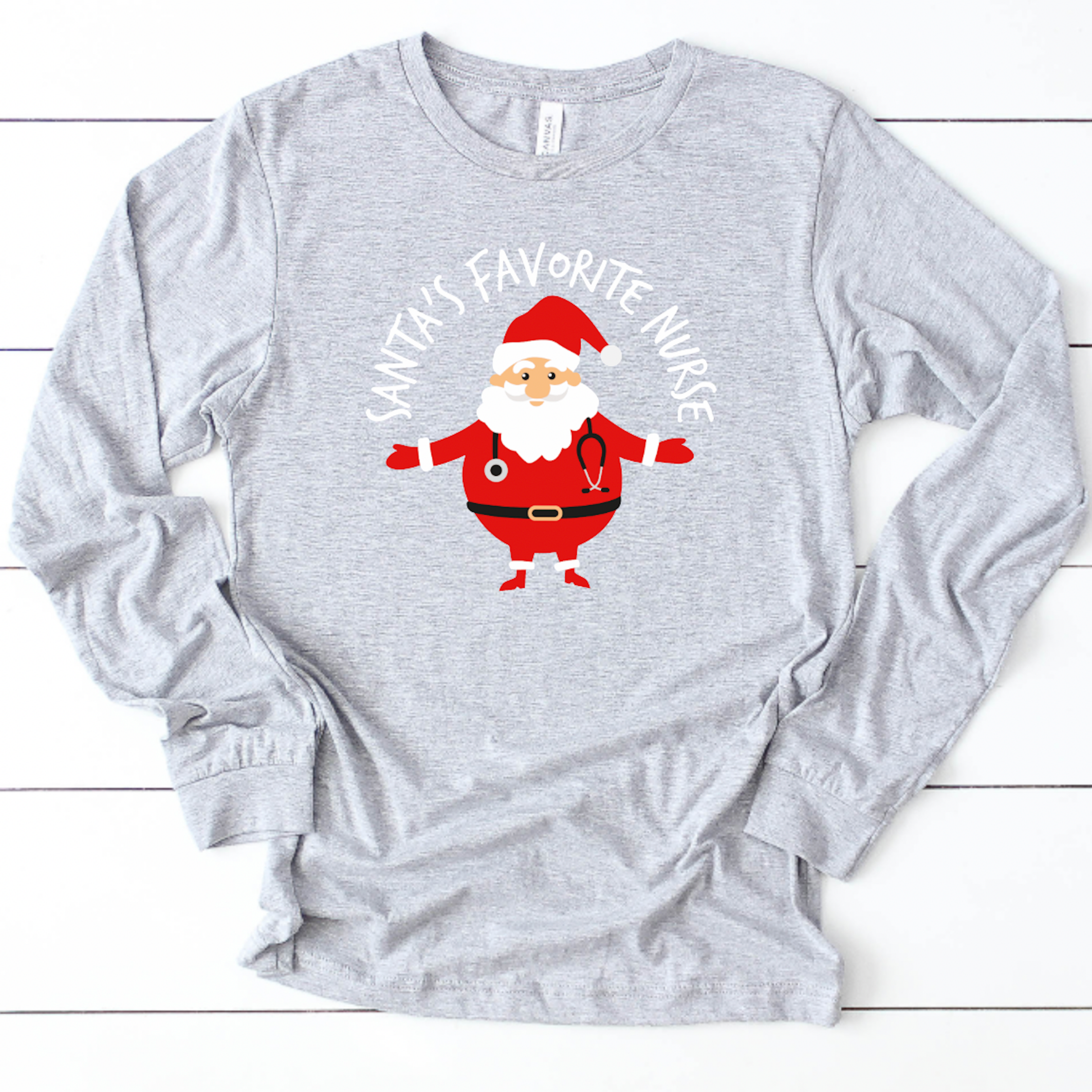 Santa's Favorite Nurse - Long Sleeve - SN