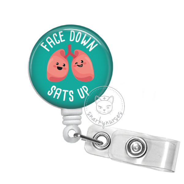 Badge Reel: Face down sats up - Multiple Colors!