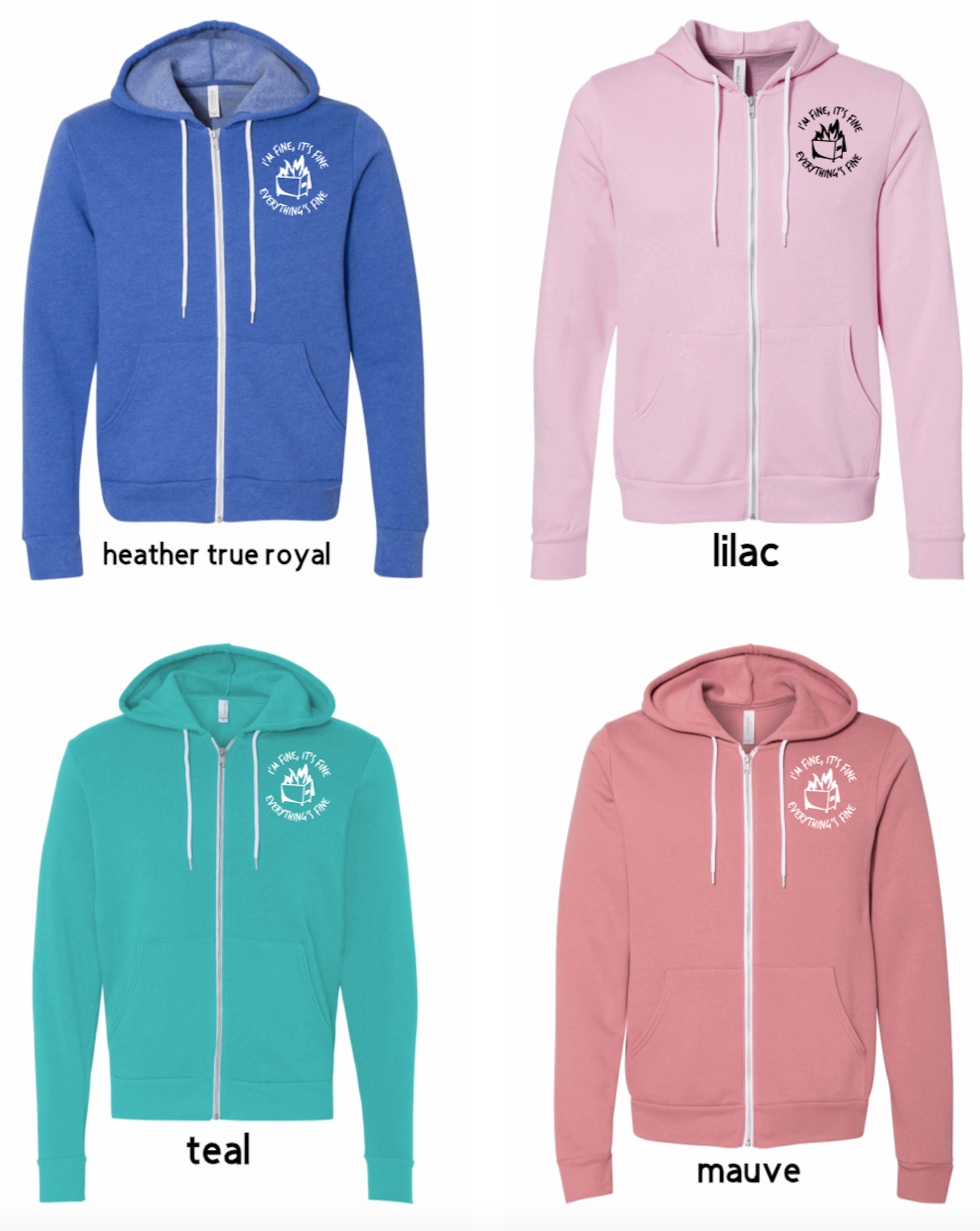 Full-Zip Hoodie: Dumpser Fire