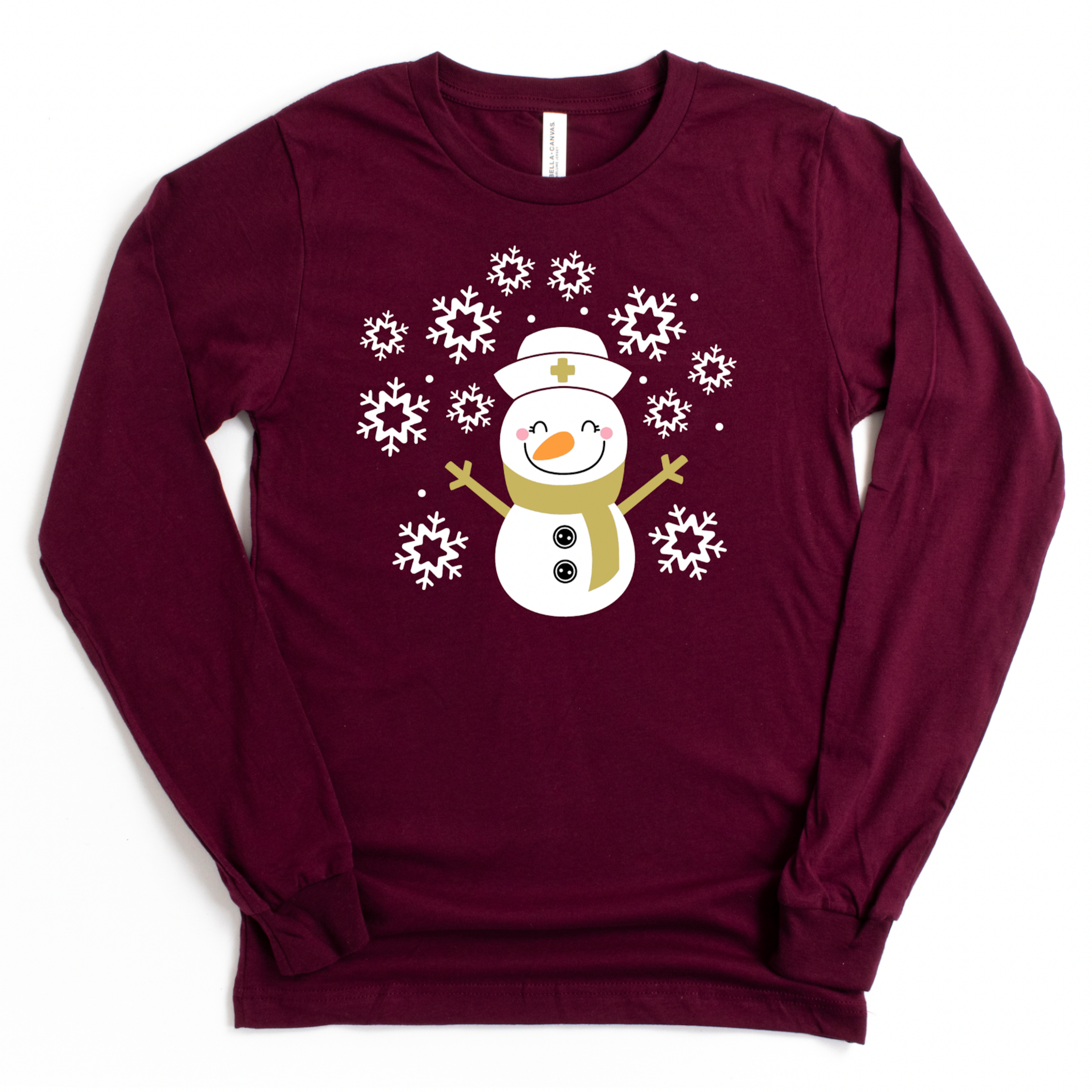 Snowman Nurse - Long Sleeve