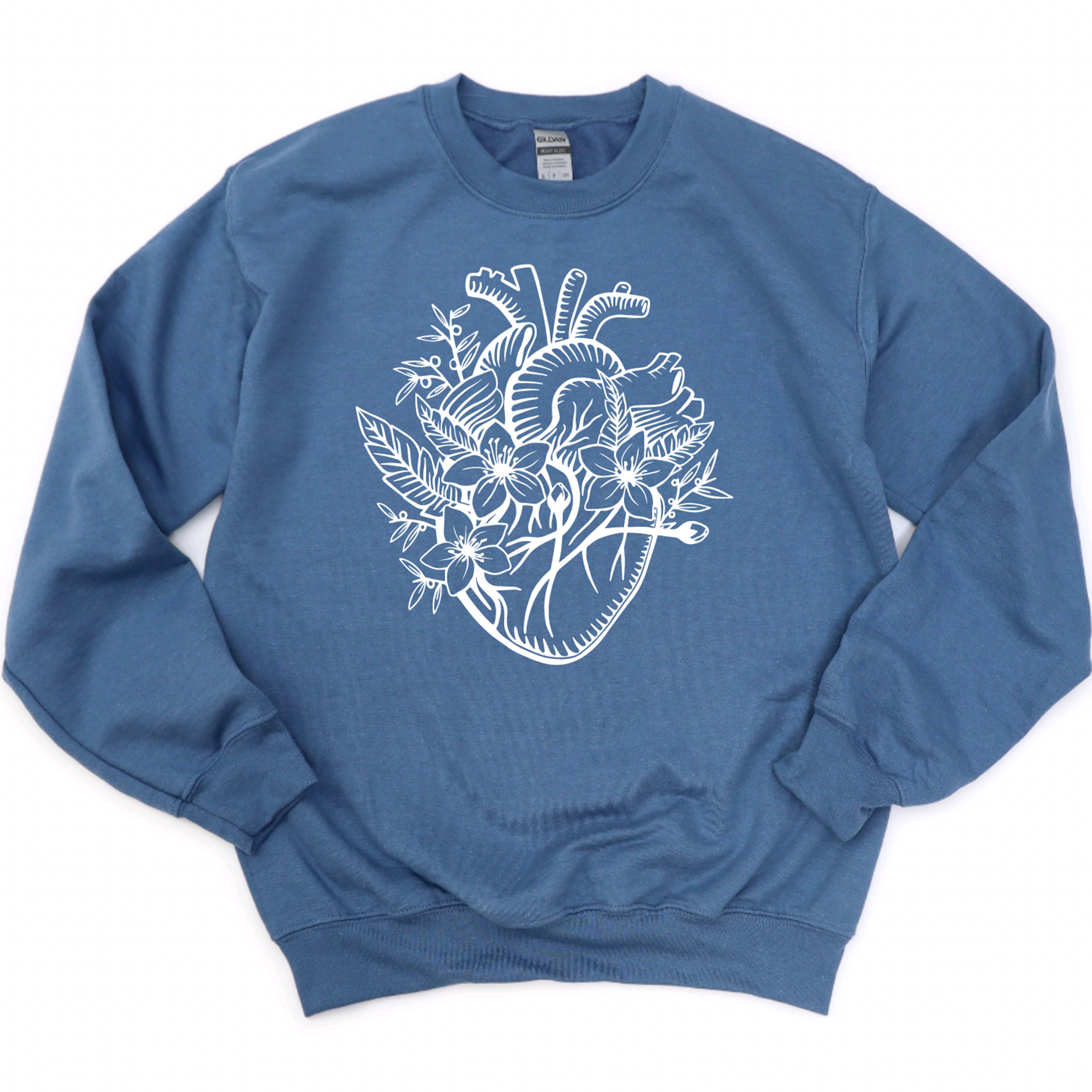 Sweatshirt: Floral Heart