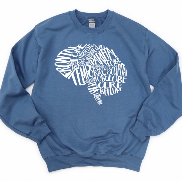 Sweatshirt Typographical Brain