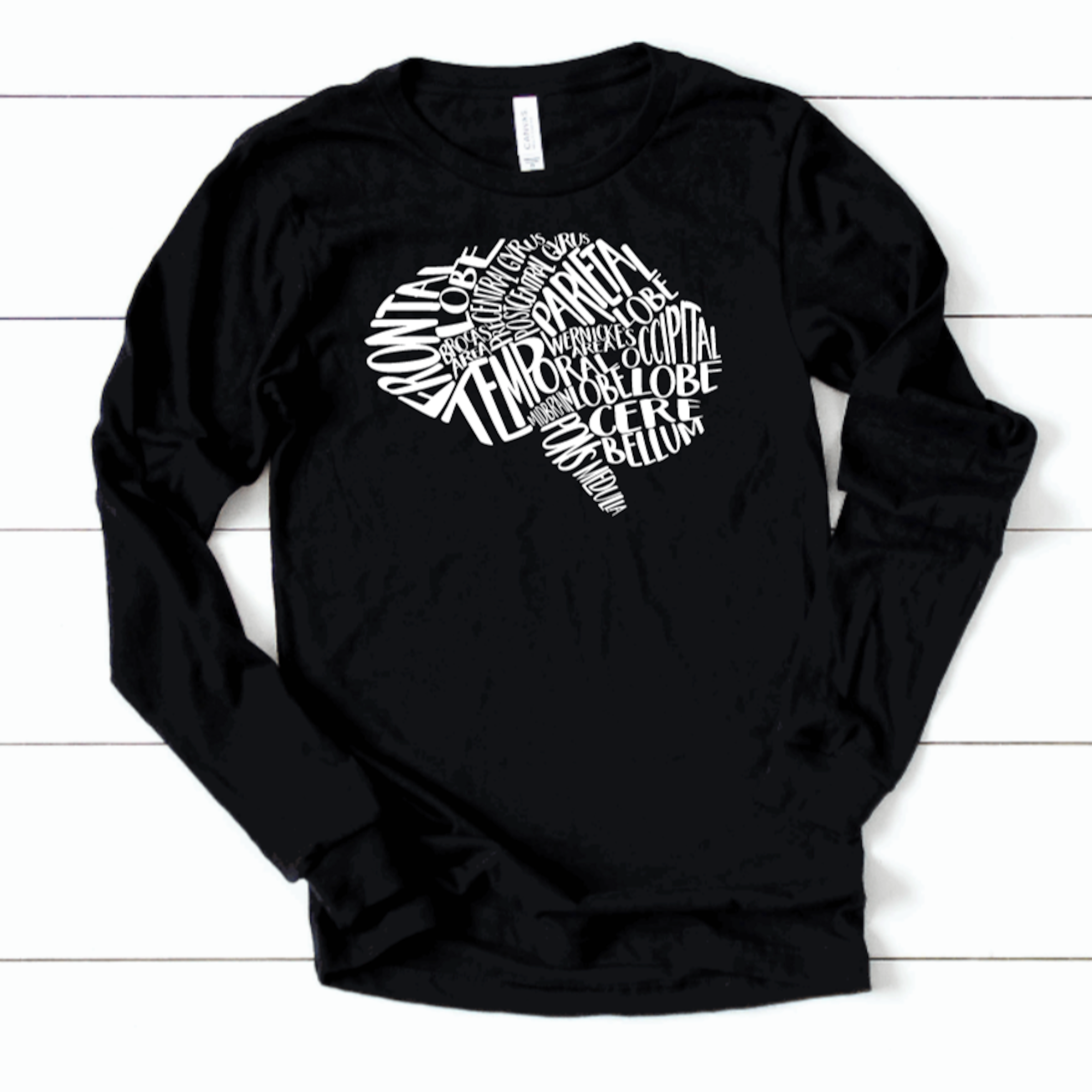 Typographical Brain - Long Sleeve