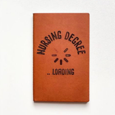Leather Notebook: Nursing Degree Loading