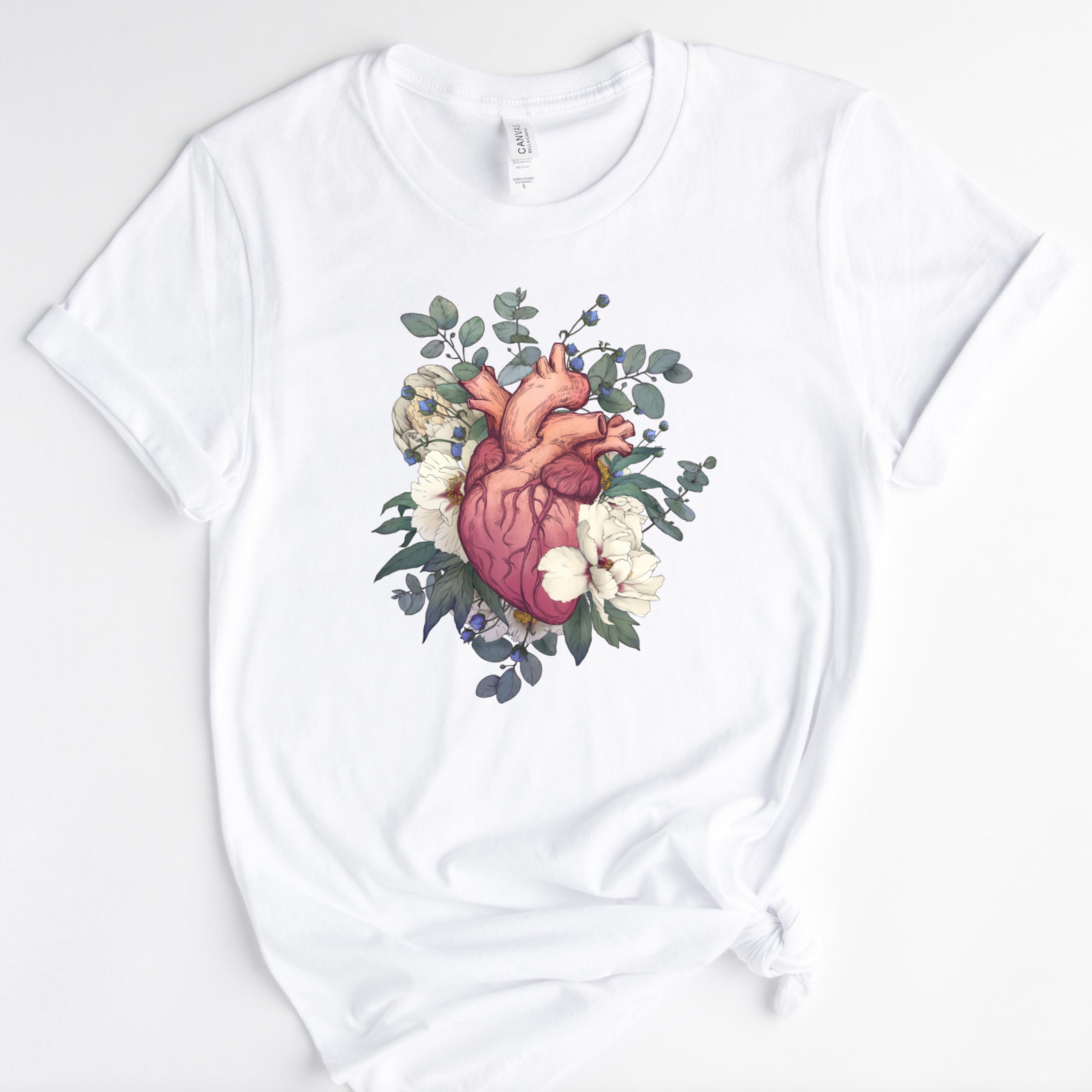 Floral Anatomical Heart
