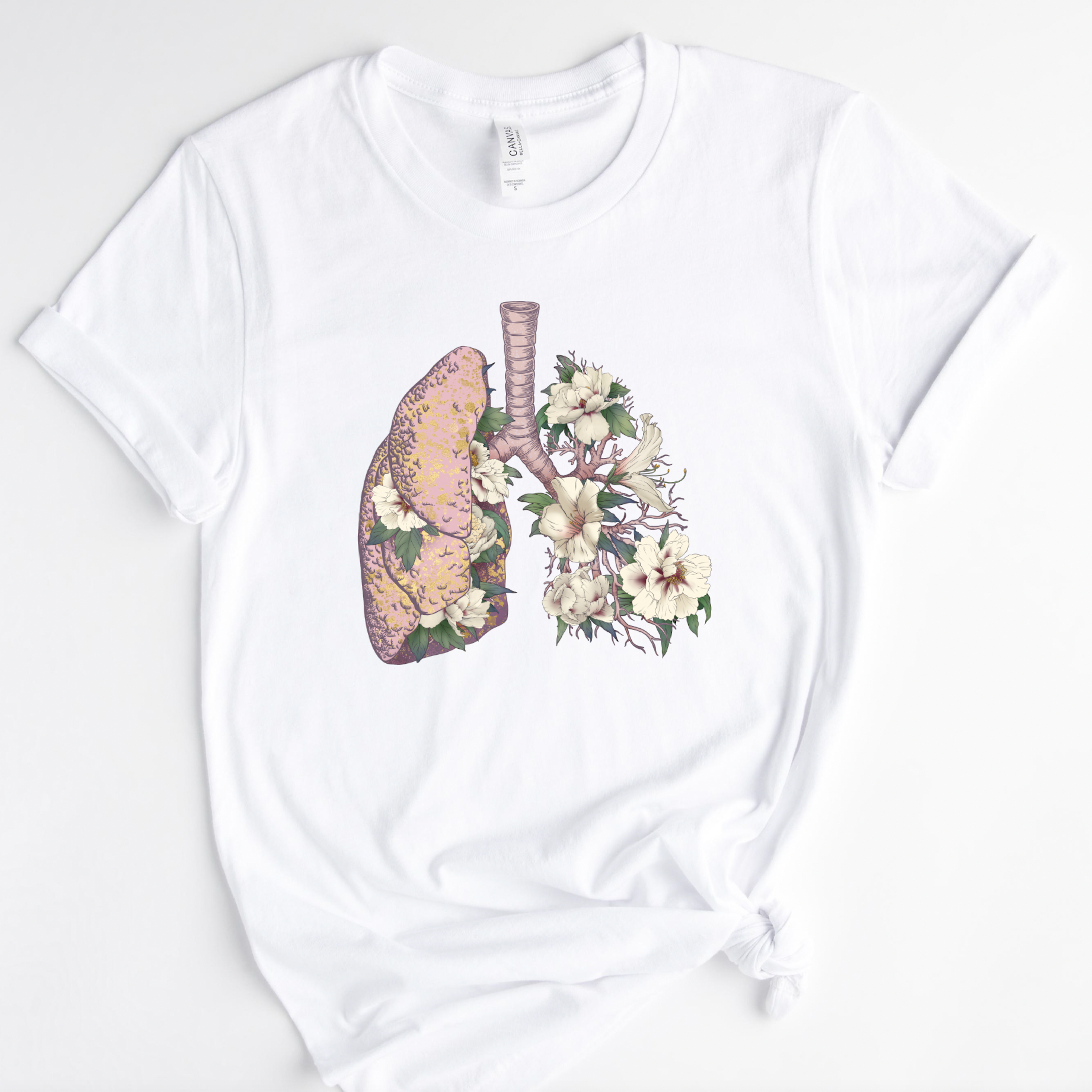 Floral Anatomical Lungs