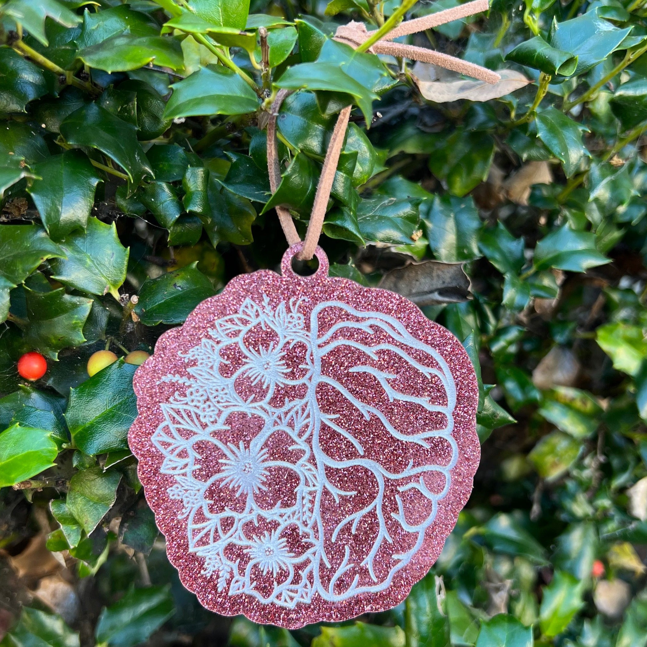 Ornament: Anatomical Organs - Glitter Acrylic Engraved